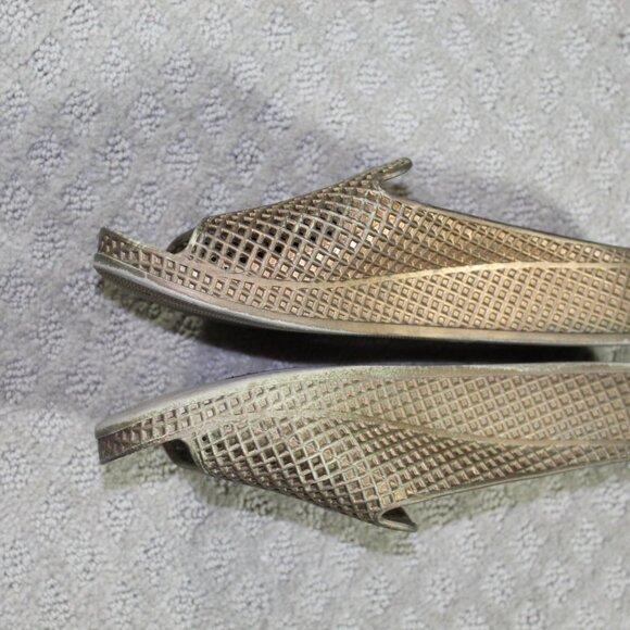 Jeffrey Campbell Havana Last Fling Rubber Jelly Open Toe Slide On Shoes - Picture 3 of 6